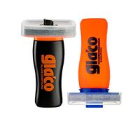 SOFT99 Glaco Glass Compound Roll On + Glaco DX - Abrasive Windshield Cleaner for Car and Durable Windscreen Protection - Ultra-Hydrophobic Coating - Extreme Water Repellency - Integrated Applicators