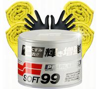 Soft99 Pearl & Metallic Wax 320g Set + Microfibre Car Wax Pearl Metallic Gloss