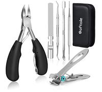 Softale Toenail Clippers for Thick and Ingrown Nails, Toenails Trimmer and Professional Podiatrist Toenail Nipper for Seniors - Heavy Duty Stainless Steel Soft Grip Toenail Scissors with Nail File