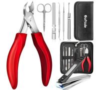 Softale Toenail Clippers for Thick Nails, Professional Large Nail Clippers for Thick & Ingrown Toenails, 7 Pcs Stainless Steel Nail Treatment Foot Tool, Podiatrist Pedicure Kits Toenail Cutters