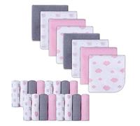 Softan Baby Washcloths 24 Pack Newborns Reusable Wet Wipe 23×23cm Soft and Absorbent Washcloths for Face & Body, Sensitive Skin