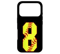 Softball #8 Fast Pitch Love Softball Mom Favorite Player Fan Case for iPhone 17 Pro