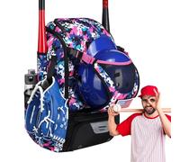 Softball Bag - Waterproof Baseball Backpack with Shoe Compartment, Large Baseball Bat Pockets, Outdoor Softball Equipment, Training Storage Bag for Girls, Teenagers, Adults