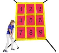 Softball Baseball Pitching Net - Numbered 69 x 53 cm Hitting Zone Target, Strike Accuracy, Golf Practice Trainer | Perfect for Garden, Lawn, Backyard, Garage, Playground, Camping, Swing, P