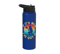 Softball Catcher If It´s Wild Got It Softball Mom Stainless Steel Insulated Water Bottle