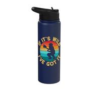 Softball Catcher If It´s Wild Got It Softball Mom Stainless Steel Insulated Water Bottle