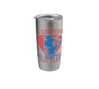 Softball Catcher in Control No Matter Softball Mom Stainless Steel Insulated Tumbler