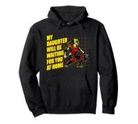 Softball Catcher Proud Mom My Daughter Will Be Waiting Pullover Hoodie
