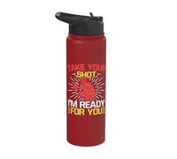 Softball Catcher Take Your Shot Softball Mom Stainless Steel Insulated Water Bottle
