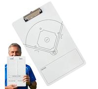Softball Clipboard For Coaches - Baseball Plan Practice Board | Double-sided Ball Sports Practice Board | 14x9 Inch Strong, And Lightweight Whiteboard For Training Guidance And Technical Exchanges