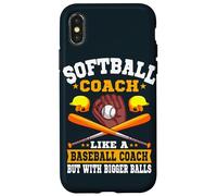 Softball Coach Like A Normal Coach But With Bigger Balls Case for iPhone X/XS