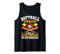 Softball Coach Like A Normal Coach But with Bigger Balls Tank Top
