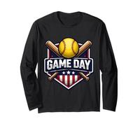 Softball Game Day Fan Lover Player Coach Spectator Quote Fun Long Sleeve T-Shirt