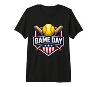 Softball Game Day Fan Lover Player Coach Spectator Quote Fun Premium T-Shirt