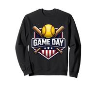 Softball Game Day Fan Lover Player Coach Spectator Quote Fun Sweatshirt