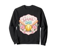 Softball Game Day Fan Lover Player Coach Spectator Womens Sweatshirt