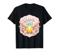 Softball Game Day Fan Lover Player Coach Spectator Womens T-Shirt