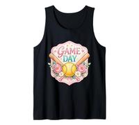Softball Game Day Fan Lover Player Coach Spectator Womens Tank Top