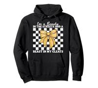 Softball Girl Beauty In The Streets And A Beast In My Cleats Pullover Hoodie
