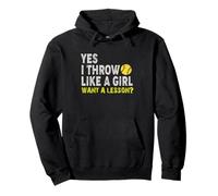 Softball Girls Throw Like Champions Pullover Hoodie