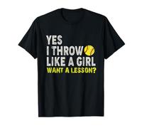 Softball Girls Throw Like Champions T-Shirt