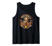 Softball Goat Legend On The Field Diamond Player Tank Top