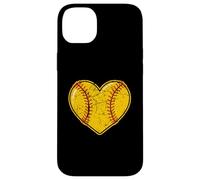 Softball Heart For Players, Teammates, Coaches Distressed Case for iPhone 14 Plus