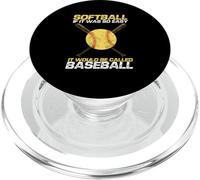 Softball If It Was So Easy It Would Be Called Baseball PopSockets PopGrip for MagSafe