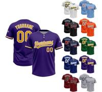 Softball Jersey Custom Baseball Jersey Shirt for Men Women Youth Personalized Hockey Uniforms Printing Custom Name, Team Name, Number Sport Shirt Teamwear