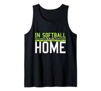 Softball Life Lessons Inspire Home Team Spirit Quote Tank Top
