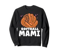 Softball Mami Softballer Match Player Cute Softball Sweatshirt