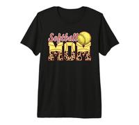 Softball Mom Mama Mommy Softball Life Mother's Day Softball Premium T-Shirt