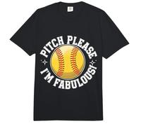 Softball Pitch Please I’M Fabulous Comfort Colors Adult Heavyweight T-Shirt