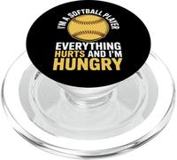Softball Player Life Everything Hurts Always Hungry PopSockets PopGrip for MagSafe