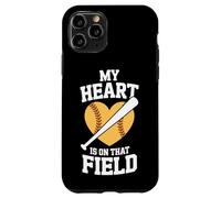 Softball Season My Heart Is On That Field Case for iPhone 11 Pro