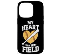 Softball Season My Heart Is On That Field Case for iPhone 14 Pro