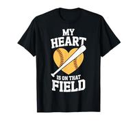 Softball Season My Heart Is On That Field T-Shirt