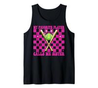 Softball Sister Girl My Favorite Player Calls Me Sister Tank Top