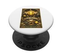 Softball Tarot Card Vintage Mystical Sports Ball Bat Magic PopSockets Adhesive PopGrip