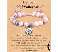 Softball Volleyball Bracelet Gifts for Girls Players Team Lovers Christmas Birthday Valentines Day Easter Graduation Back to Scool Gifts Stocking Stuffers for Daughter Granddaughter Niece Sister, 7-11