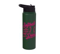 Softball was Invented to Show Boys How It's Done Stainless Steel Insulated Water Bottle