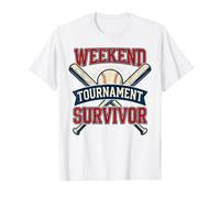 Softball Weekend Tournament Survivor Funny Baseball T-Shirt