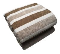 SOFTBATFY Microfiber Bath Towels, 2 Pack Lightweight, Absorbent, Super Fluffy and Fast Drying Towel for Travel, Vacation, Fitness and Yoga (Brown, 35" x 70")
