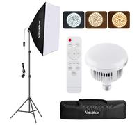 Softbox Lighting Kit LED Photography 3000K-6600K & 1-100% Dimmable
