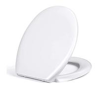 SoftClose Round White Toilet SeatUniversal Fit for Most Toilets Easy Installation Comfort anStyle Ideal for Modern Bathrooms
