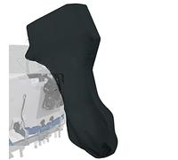 Softclub Boat Motor Covers 175-225 HP, Full Outboard Motor Cover, 600D Heavy Duty Fabric, Waterproof, Black Outboard Boat Motor Cover Fit for 200 HP Motor