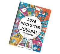 Softcover 2026 Family Declutter Journal Workbook Monthy Planner with 60 Pages for Daily Journaling and Scheduling Efficient Organiser