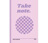 Softcover Journal, Lined Notebook with Funky Pink and Purple/Lilac Checkerboard 2022 Design - 120 Blank Ruled Pages - Organising, Planning, ... Perfect for Work and Teen School Students.