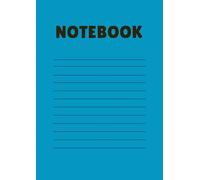 Softcover notebook with lines for taking notes. Popular for high school.: Size 8.27" x 11.69" 120 Page. Easy to carry, not too big or thick.