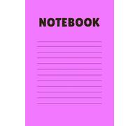 Softcover notebook with lines for taking notes. Popular for high school.: Size 8.27" x 11.69" 120 Page. Easy to carry, not too big or thick.